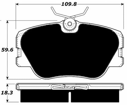 Porterfield Brake Pads for 1992 MERCEDES-BENZ 300D W124