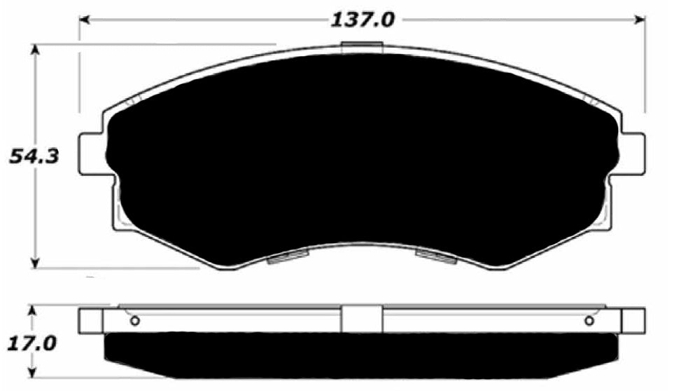 Porterfield Brake Pads for 1999 HYUNDAI ELANTRA R/Disc