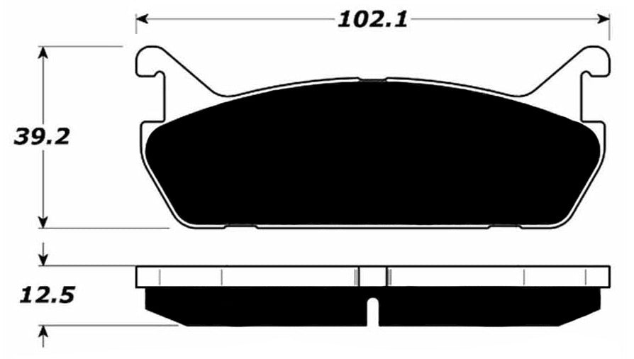 Porterfield Brake Pads for 1995 FORD ESCORT DOHC 1.8L F/Cal. Cast 22-14