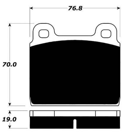 PMB-C Ceramic Pads for Porsche 911S/Early 930 and Models Equipped with Front S-Calipers (1969-76)