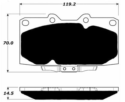 Porterfield Brake Pads for 1994 NISSAN 300ZX