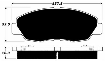 Porterfield Brake Pads for 1993 HONDA ACCORD Sedan - Akebono Front Caliper R/Disc