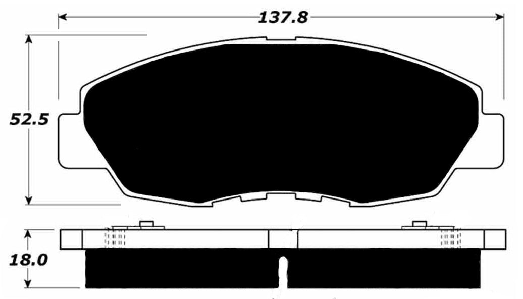 Porterfield Brake Pads for 1994 HONDA ACCORD Coupe DX