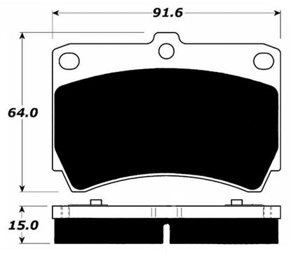 Porterfield Brake Pads for 1995 MAZDA PROTEGE SOHC eng