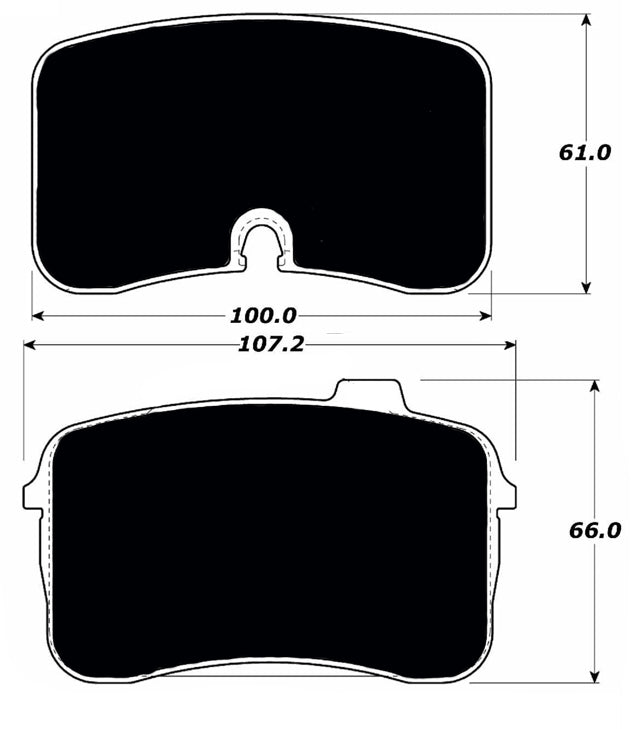 Porterfield Brake Pads for 1992 AUDI V8 Quattro ATE F/Caliper
