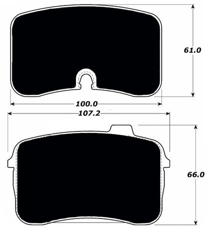 Porterfield Brake Pads for 1991 AUDI V8 Quattro ATE F/Caliper