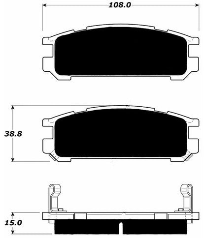 Porterfield Brake Pads for 1994 SUBARU SVX