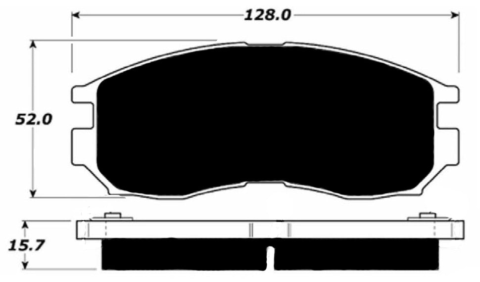 Porterfield Brake Pads for 1999 DODGE AVENGER Rear Disc