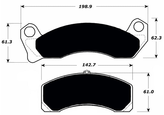Porterfield Brake Pads for 1988 MERCURY MARQUIS Full Size Police