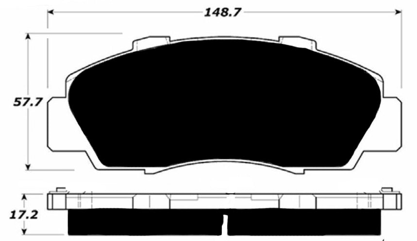 Porterfield Brake Pads for 1999 HONDA ACCORD Coupe V6