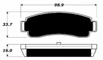 Porterfield Brake Pads for 1992 NISSAN NX Coupe SER w/o ABS