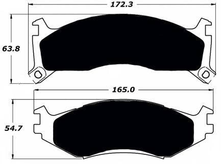 Porterfield Brake Pads for 1994 PLYMOUTH VOYAGER, GRAND VOYAGER - FWD, 14" Wheel