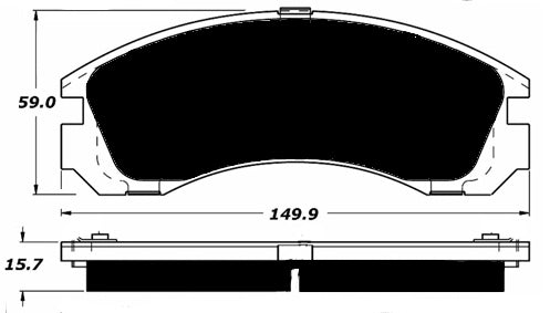 Porterfield Brake Pads for 1996 DODGE STEALTH 2WD