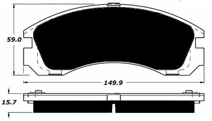 Porterfield Brake Pads for 2000 MITSUBISHI Eclipse V6