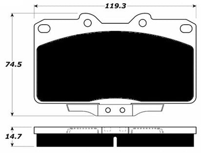 Porterfield Brake Pads for 1999 MITSUBISHI 3000 GT-VR4