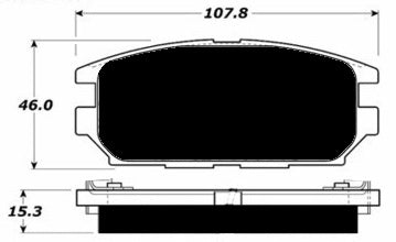 Porterfield Brake Pads for 1992 MITSUBISHI 3000 GT-VR4