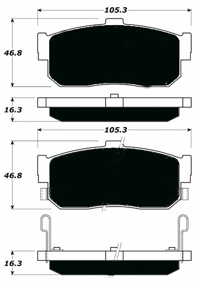 Porterfield Brake Pads for 1992 INFINITI G20