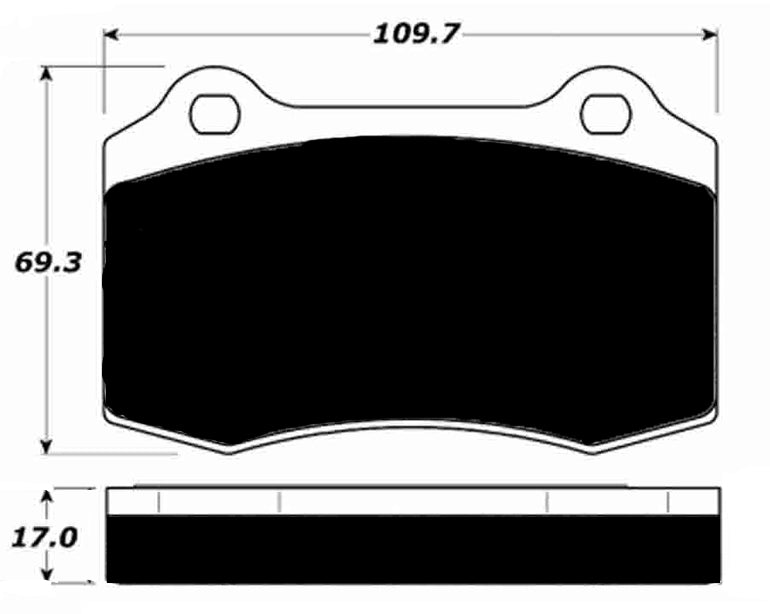 Porterfield Brake Pads for 1998 DODGE VIPER