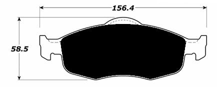 Porterfield Brake Pads for 1997 FORD CONTOUR 6 Cyl R/Drum