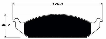 Porterfield Brake Pads for 1996 PLYMOUTH BREEZE w/rear discs