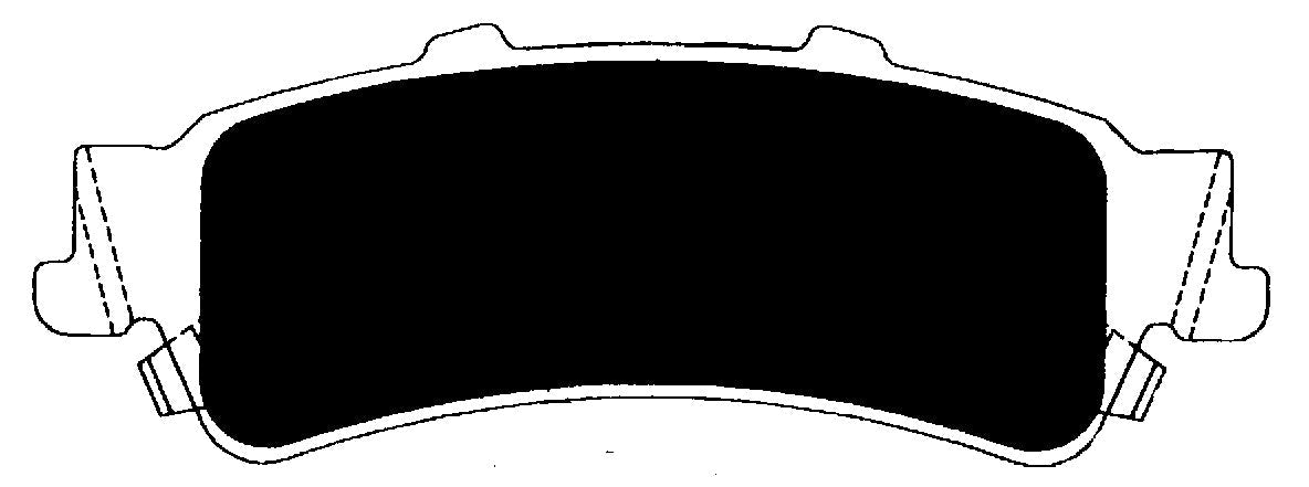 Porterfield Brake Pads for 2001 GMC YUKON XL 4WD 1/2 ton w/o limited slip axle