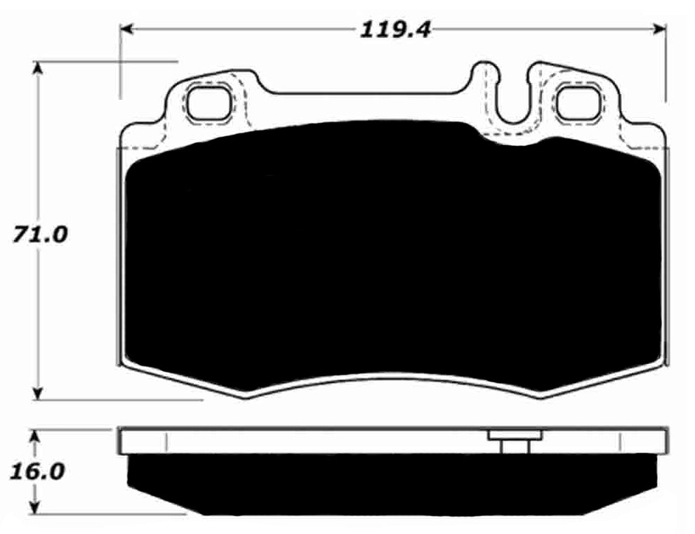 Porterfield Brake Pads for 2002 MERCEDES-BENZ ML500