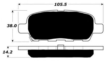 Porterfield Brake Pads for 2006 INFINITI G35 2WD