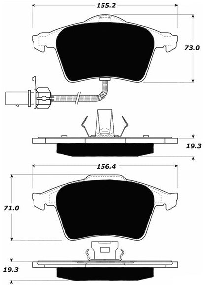 Porterfield Brake Pads for 2005 AUDI A4 Quattro - 3.2L Sedan
