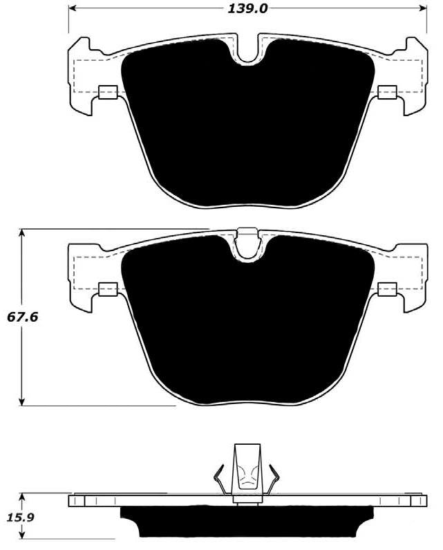 Porterfield Brake Pads for 2011 BMW X6 M
