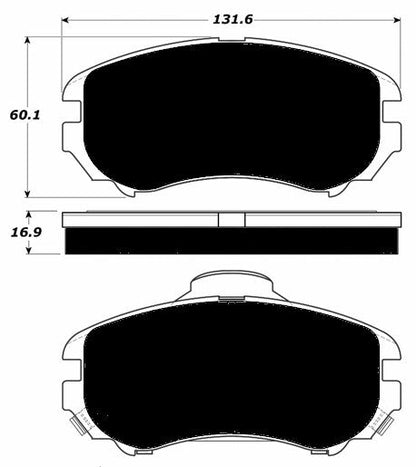 Porterfield Brake Pads for 2005 HYUNDAI TUCSON