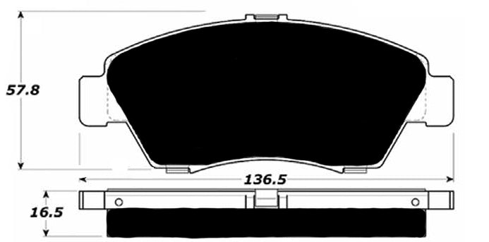 Porterfield Brake Pads for 2012 HONDA CIVIC Sedan Hybrid