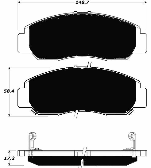 Porterfield Brake Pads for 2007 HONDA ACCORD Sedan V6