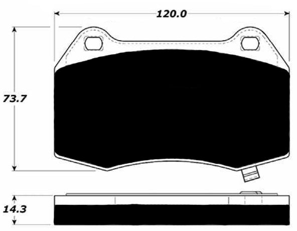 Porterfield Brake Pads for 2007 NISSAN 350Z Track model