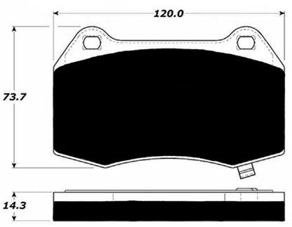 Porterfield Brake Pads for 2003 NISSAN SENTRA 2.5L SE-R Spec V