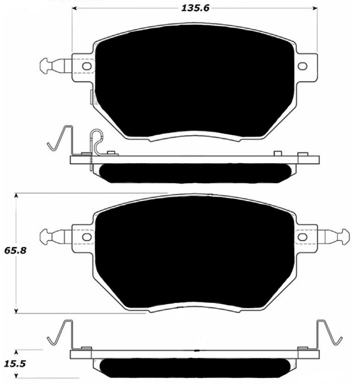 Porterfield Brake Pads for 2004 NISSAN MAXIMA