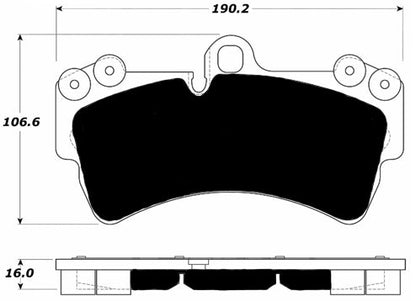Porterfield Brake Pads for 2003 PORSCHE CAYENNE w/350mm Front Rotor