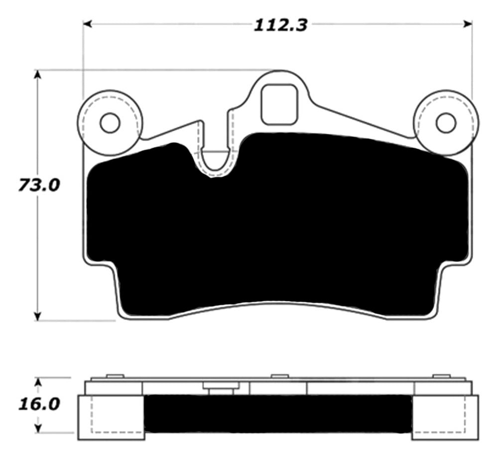 Porterfield Brake Pads for 2003 PORSCHE CAYENNE w/350mm Front Rotor