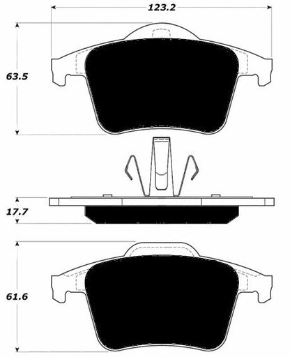 Porterfield Brake Pads for 2005 VOLVO XC90 w/336mm Front Discs
