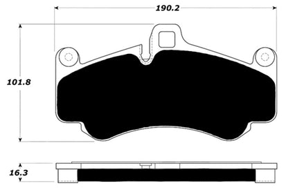 Porterfield Brake Pads for 2005 PORSCHE 911 GT3 w/Iron Discs