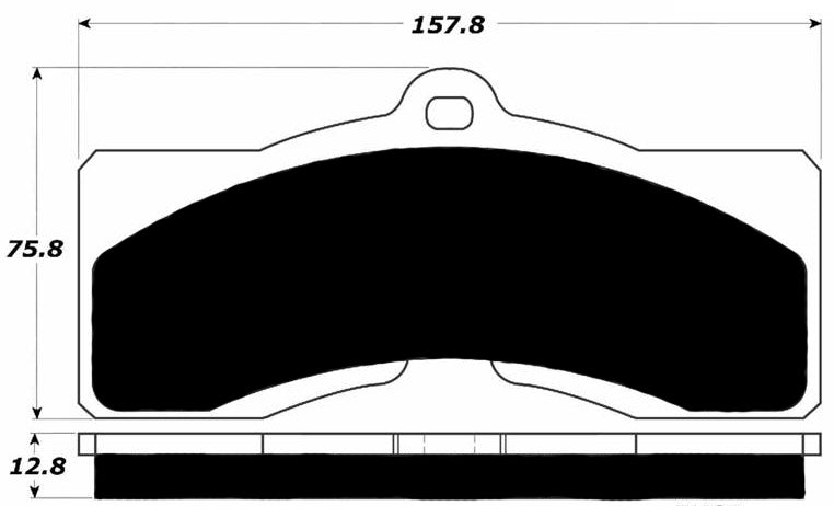 Porterfield Brake Pads for 1976 CHEVROLET CORVETTE Single Pin
