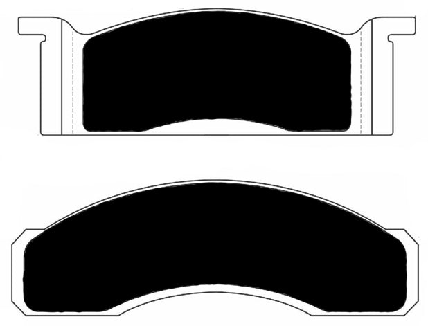 Porterfield Brake Pads for 1969 MERCURY COUGAR V6 w/Front Discs