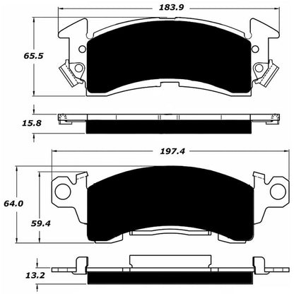 Porterfield Brake Pads for 1973 PONTIAC GRAND PRIX
