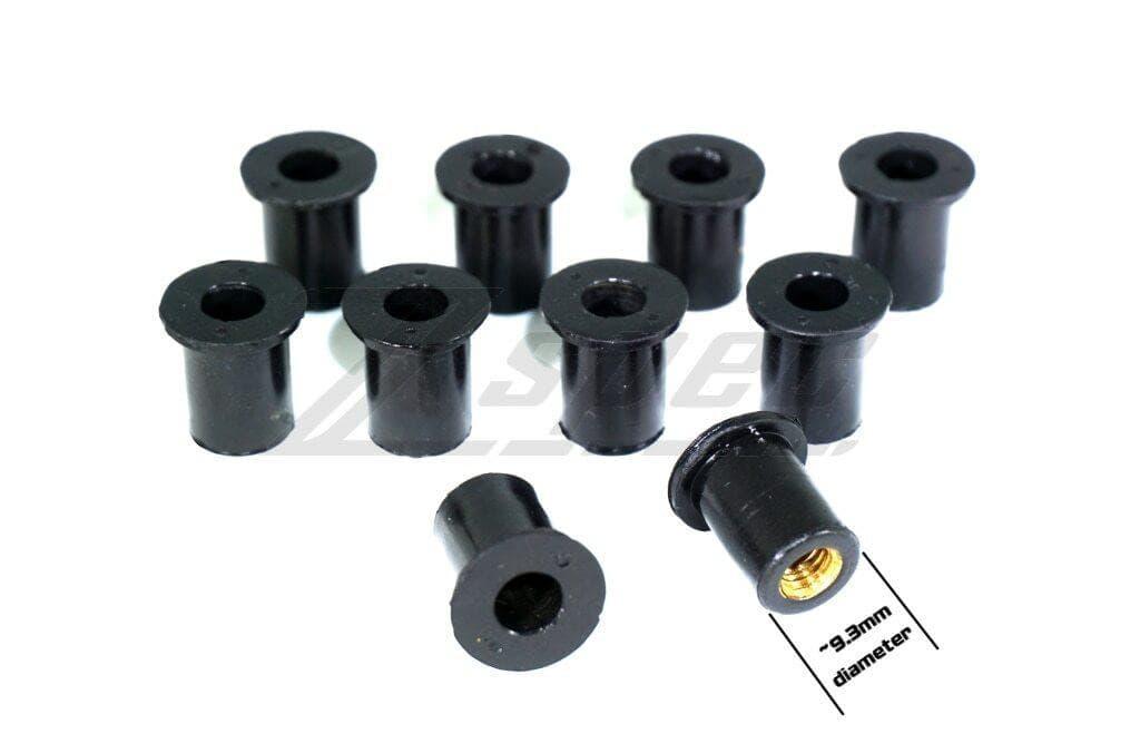 ZSPEC Button-Head Body Kit Fasteners, M5x20mm, Stainless, Per Each w/Well Nuts
