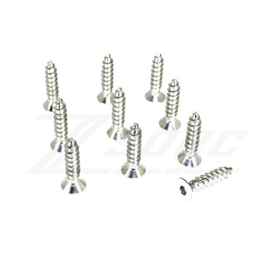 ZSPEC M5x20mm Coarse Flat-Head FHSC Fasteners, Stainless, 10-Pack