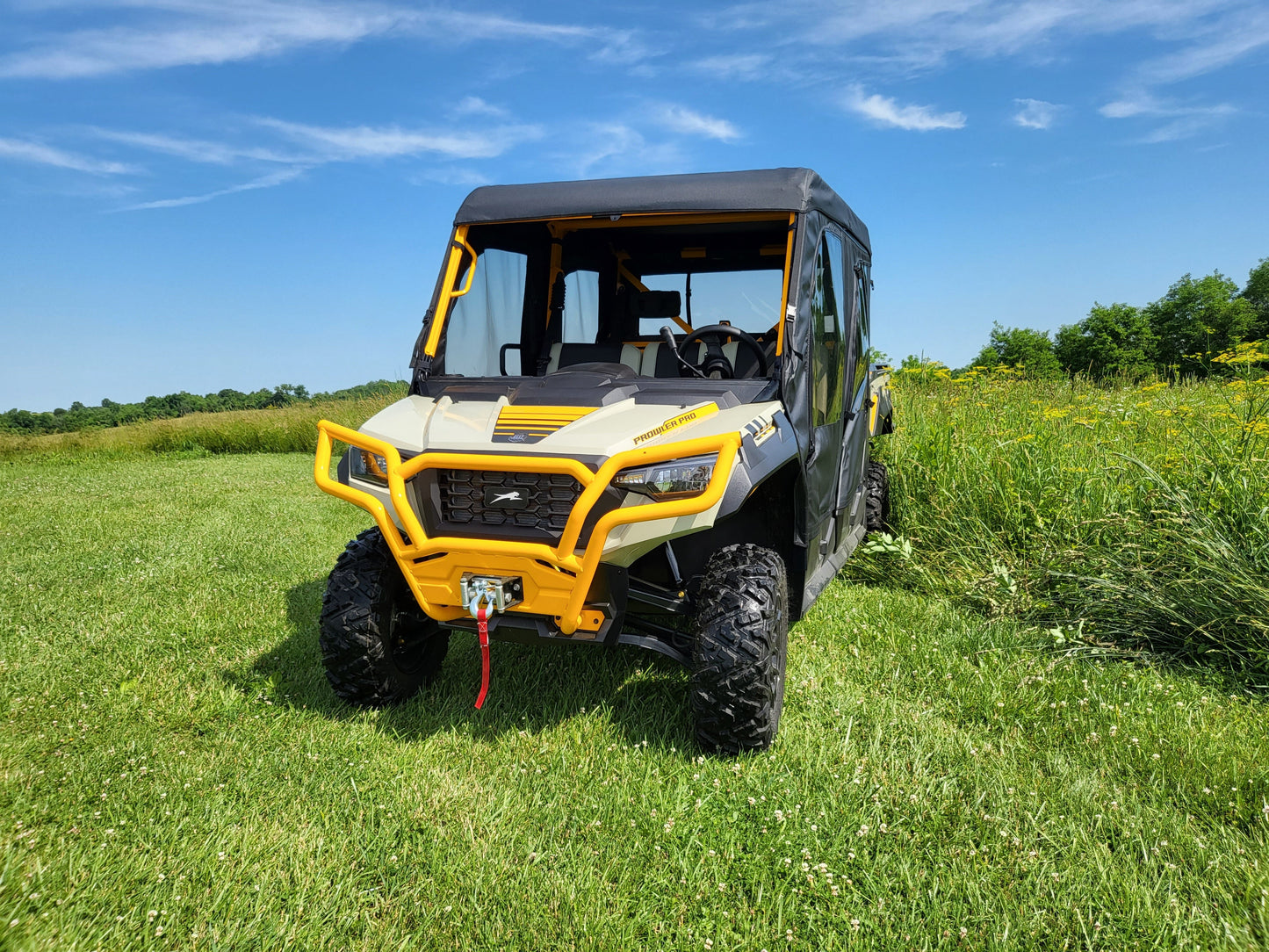 Tracker Off Road 800SX Crew - Full Cab Enclosure for Hard Windshield (Upper Doors)
