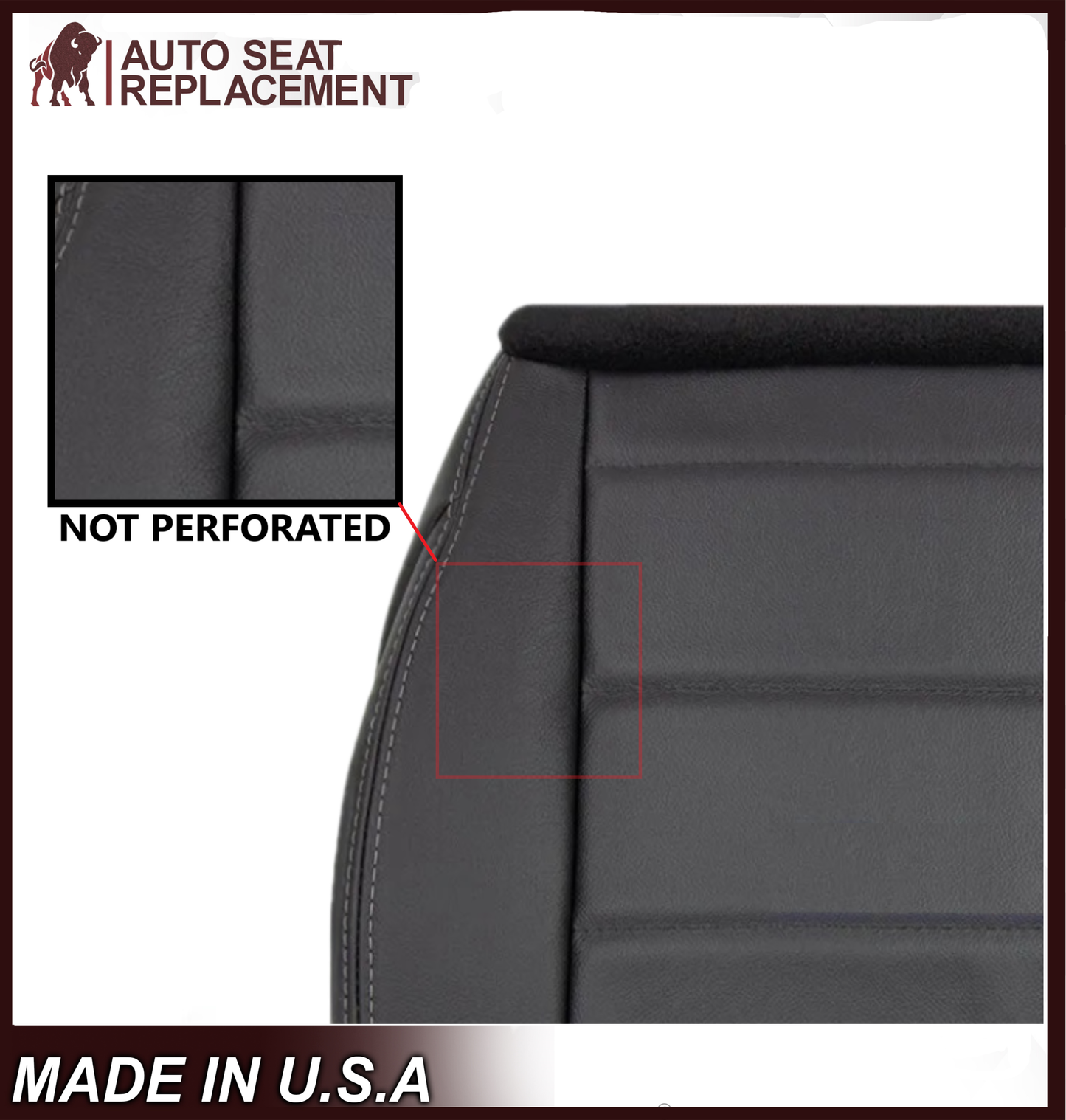 2008 - 2012 Jeep Wrangler Driver Or Passenger Side Bottom Replacement Seat Cover In Black