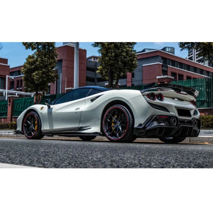 Prepreg Carbon Fiber Rear Corner Splitter Canards for Ferrari F8
