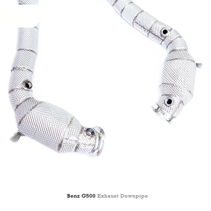 High Flow Catted T304 Stainless Downpipe for Mercedes Benz G500 W463A 4.0T