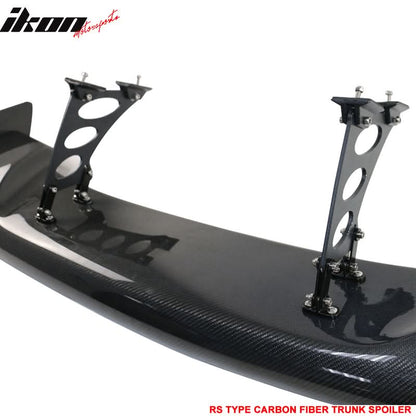 Universal 57" JDM GT RS Style 3D Rear Trunk Spoiler Wing Carbon Fiber