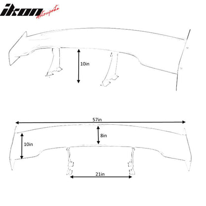 2000-2009 Honda S2000 57" Wide JDM Racing Trunk Spoiler Carbon Fiber